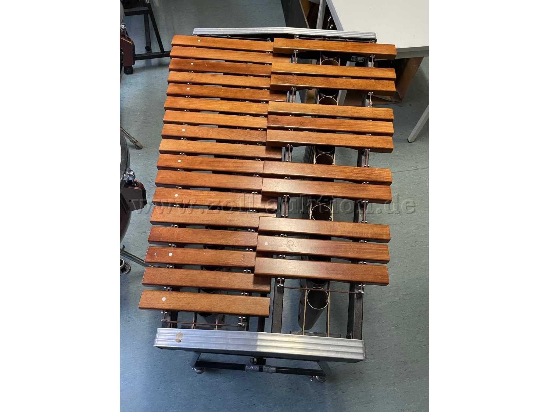 Marimba M 25 Ansicht von oben auf die Instrumentenplatten