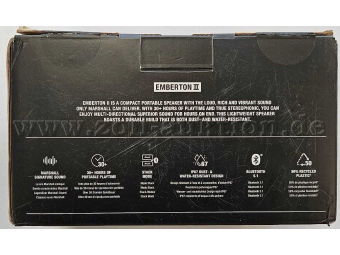 Originalverpackung Rückseite