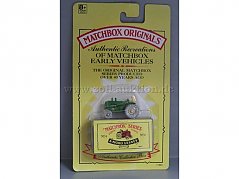 Matchbox Originals Authentic Recreations Nr.4 Traktor Gesamtansicht von vorne