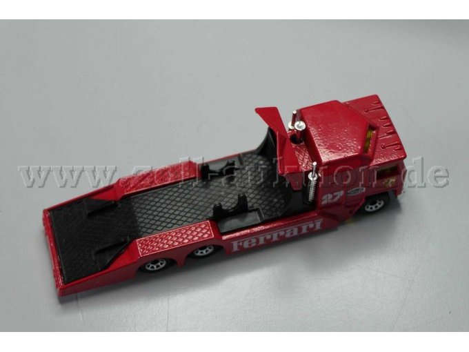 Matchbox Modellauto Kenworth Cabover Racing Transporter mit Ferrari, 1:90 Ansicht von oben