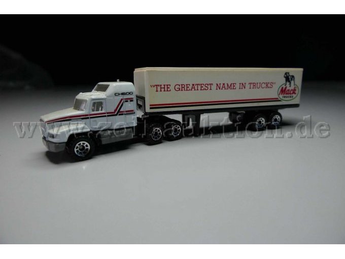 Matchbox Sattelzug Mack Trucks Ansicht von der Seite