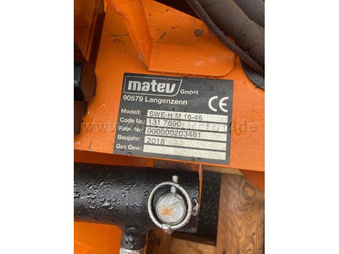 Kehrmaschine Typenschild