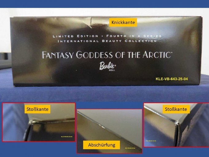 Beispiele für Schäden am Originalkarton