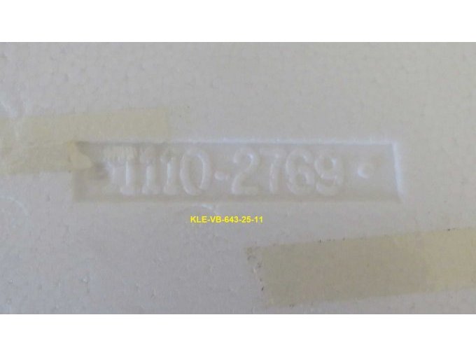 Einstanzung Styroporverpackung