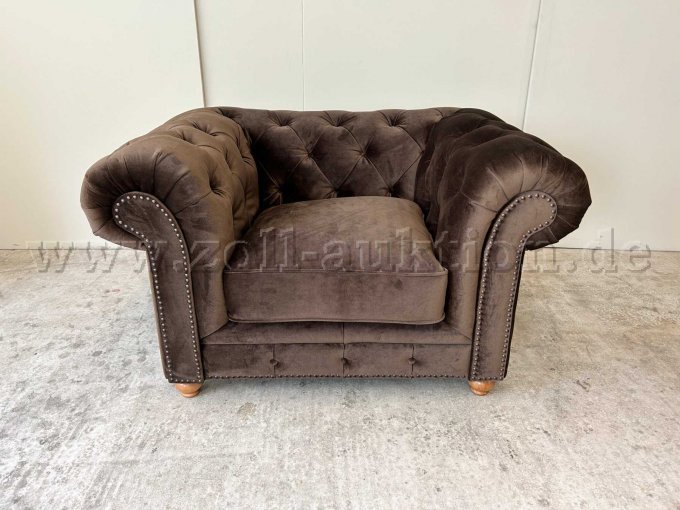 Chesterfield Sessel Old England Braun Chesterfield Sessel Old England Braun