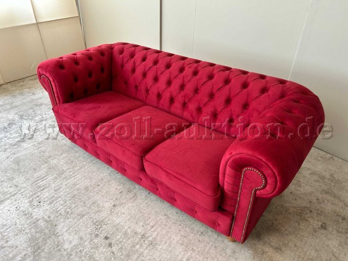 Chesterfield 
Sofa 3-Sitzer Rover von rechts oben