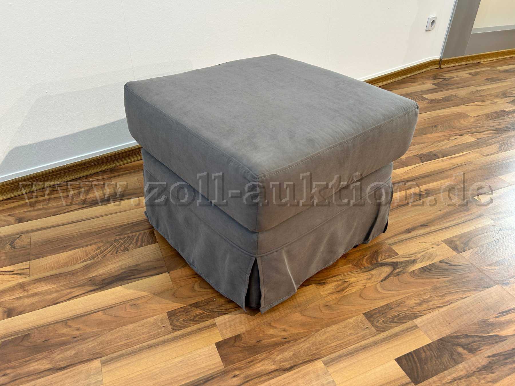 Hussen Hocker Dunkelgrau