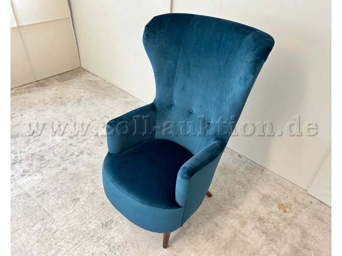 Sessel Liana Petrol von rechts oben