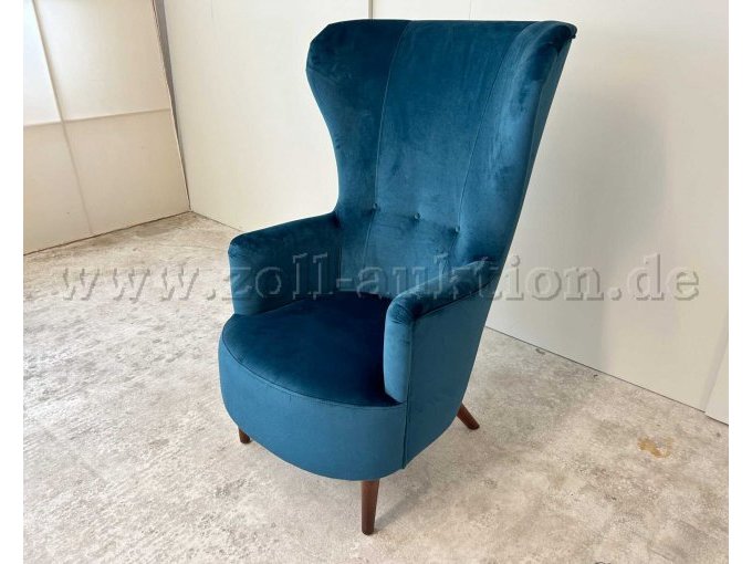 Sessel Liana Petrol von rechts