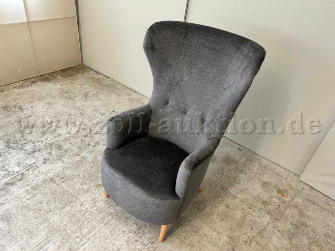 Sessel Liana grau von rechts oben