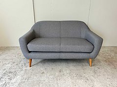 Sofa 2-Sitzer Kunni, Hellgrau