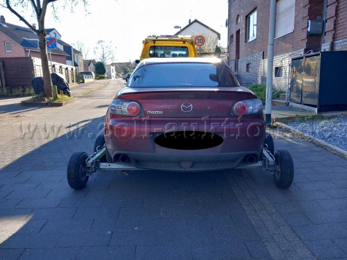 Heckansicht des Fahrzeugs