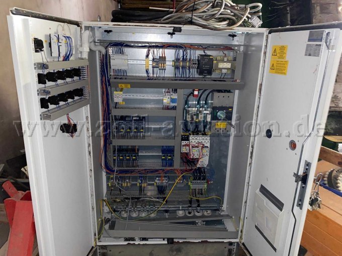 Schaltschrank offen.