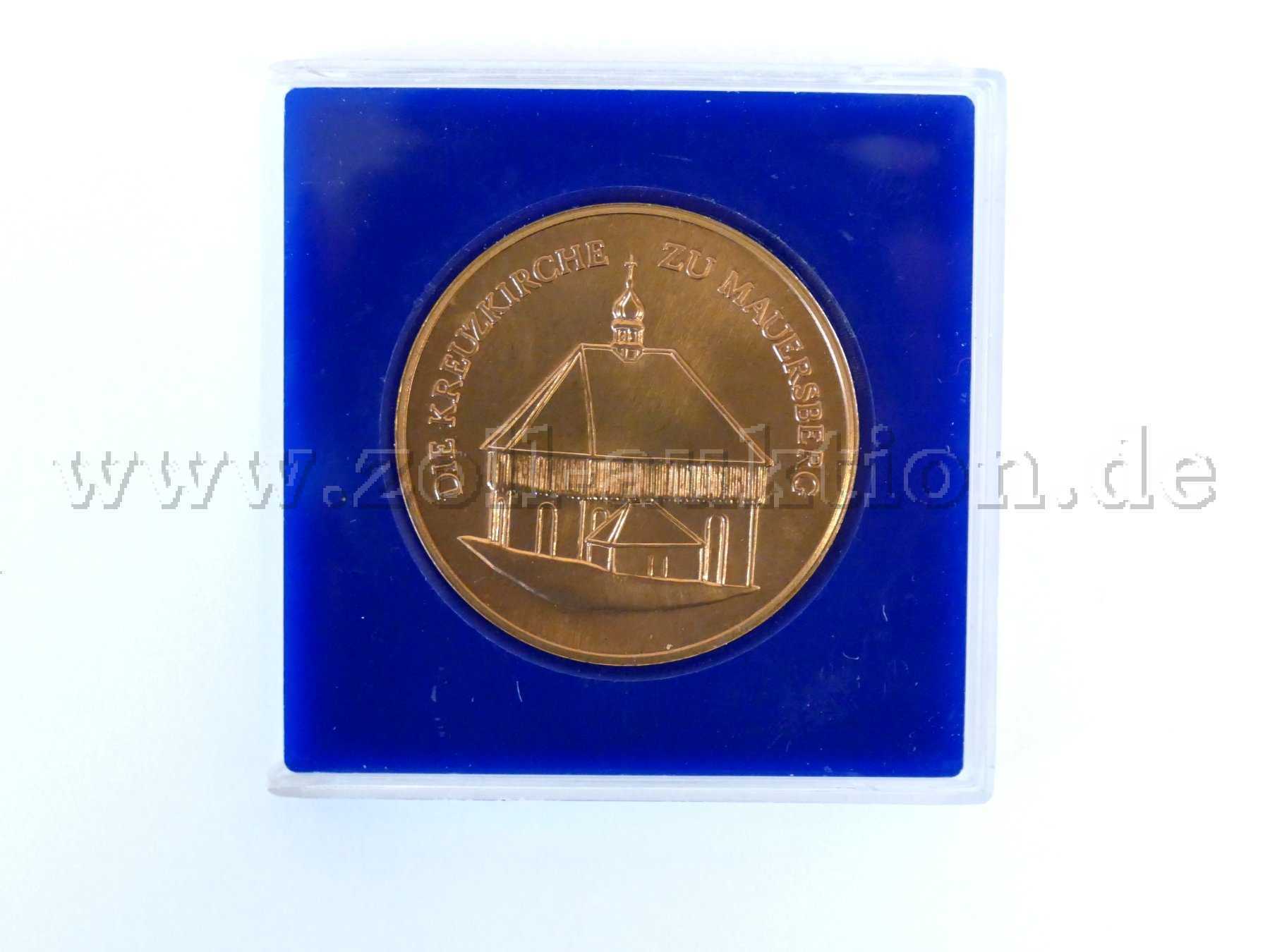 1 Medaille Die Kreuzkirche zu Mauersberg, Weihnachten 1979