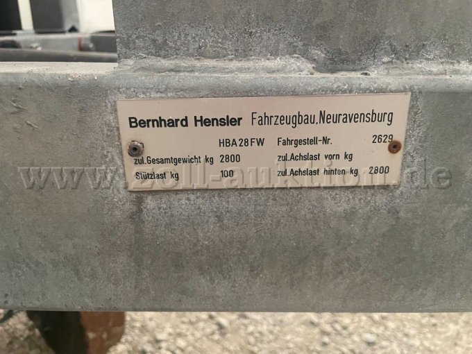 Typenschild Trailer