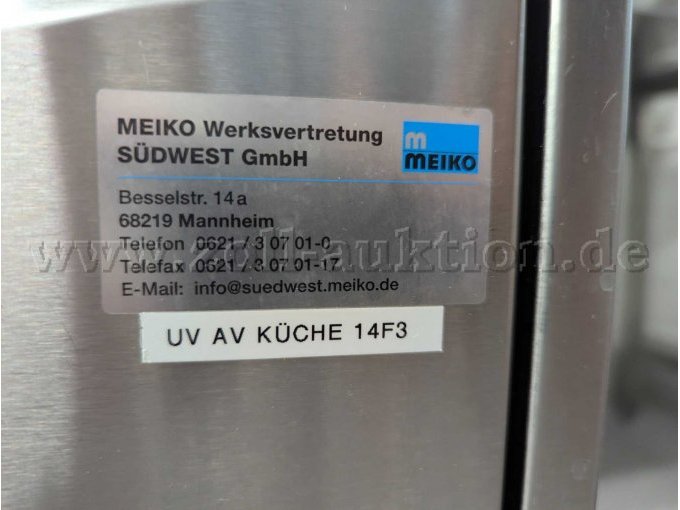 GV 60.2 Vorderansicht, Kontaktdaten Firma MEIKO