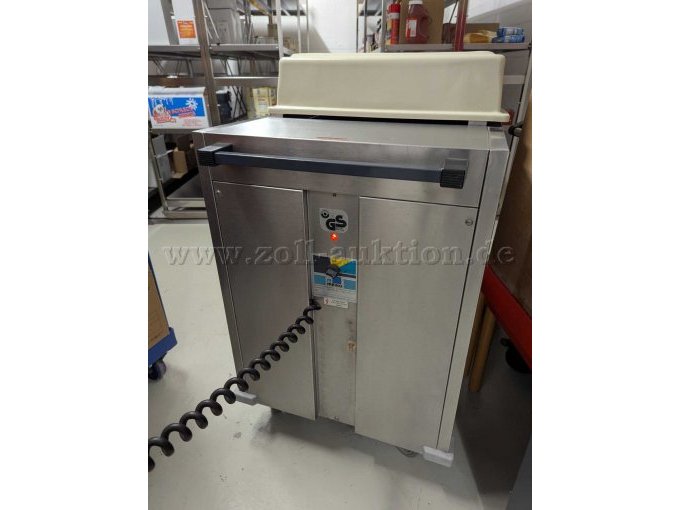 Meiko Tellerwärmer Rückansicht, Stromanschluss, GS-Zeichen, Kontrolllampe leuchtet