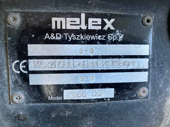 Melex 966 DS_Typenschild