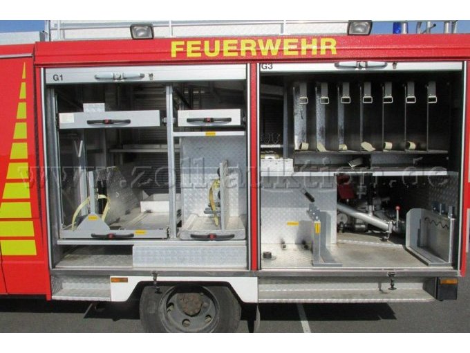 Laderaum G1 (Schiebeboxen) und G3 (Schlauchhalter)