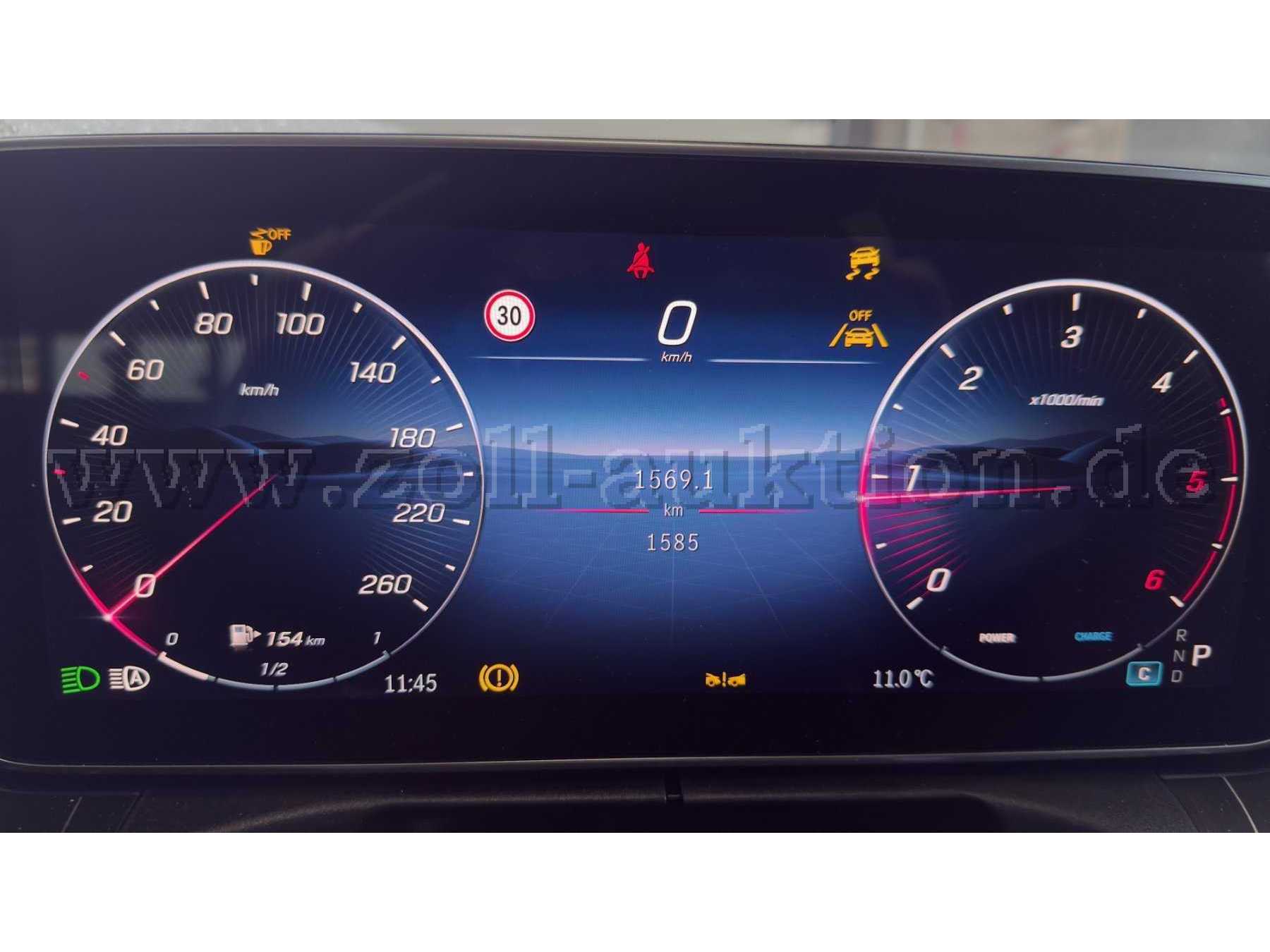 Tacho  mit laufenden Motor