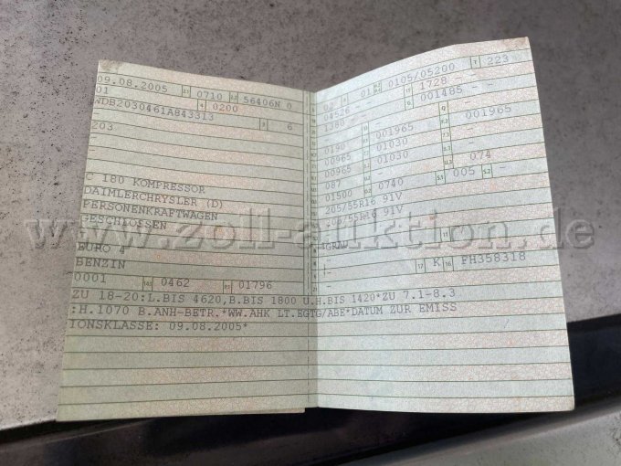 Mercedes C 180 Kompressor / Info