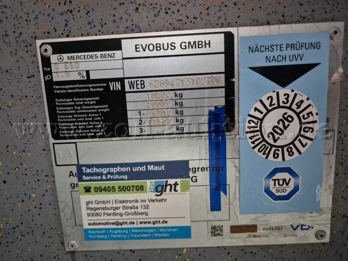 Omnibus Typschild