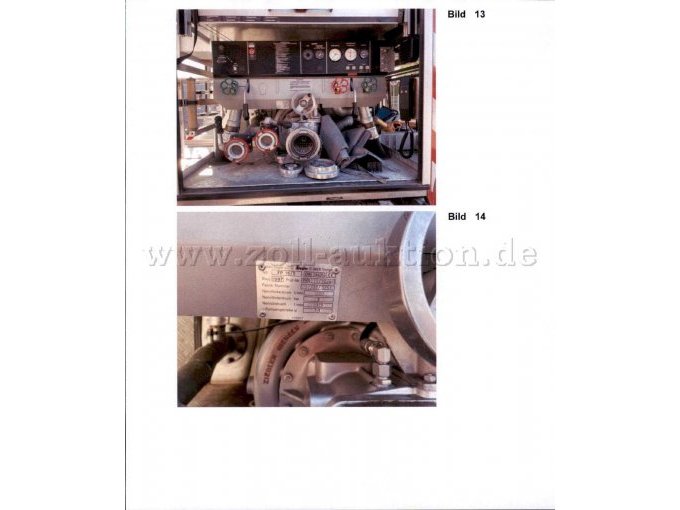 Feuerlöschkreiselpumpe mit Typenschild