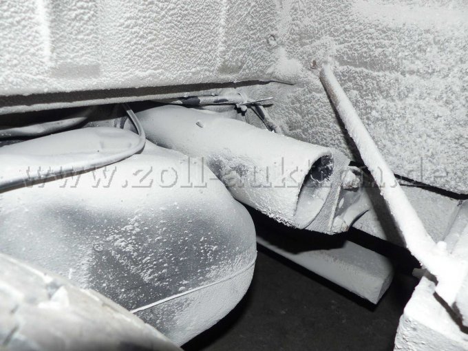 Chassis mit starken Salzanhaftungen