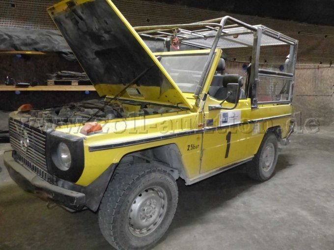 Fahrzeug von vorne links mit geöffneter Motorhaube