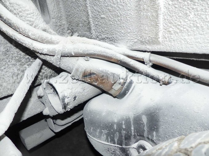 Chassis mit starken Salzanhaftungen