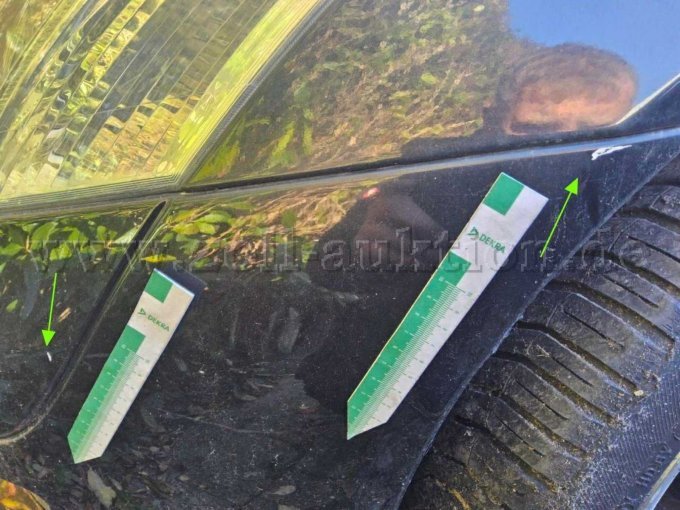 Stoßfänger vorne verschrammt