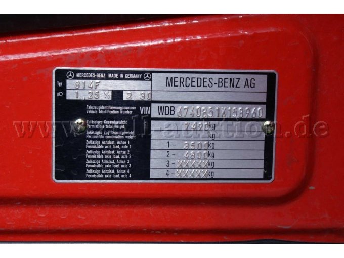 1 Mercedes-Benz, Sonderfahrzeug – Löschfahrzeug LF8/6, Typ 814 F – foto 13 – kavel bij Zoll-Auktion, Tiefenbach