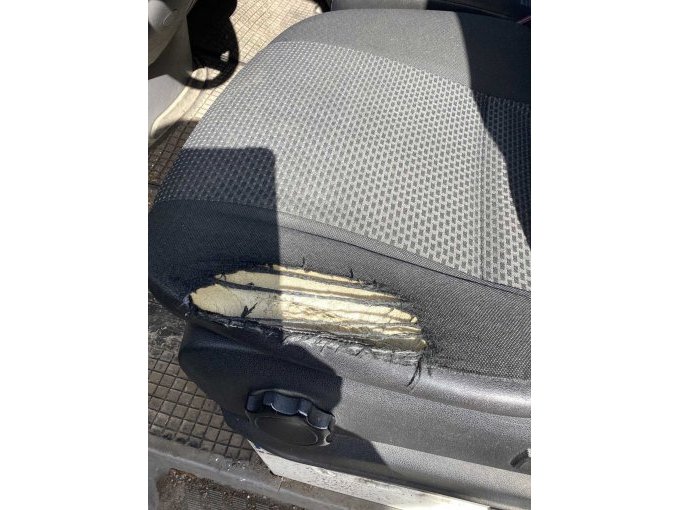 Ansicht Bezug und Polster Fahrersitz