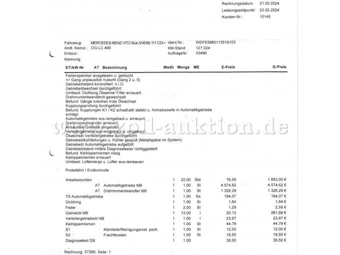 Scan Rechnung Getriebe NEU Seite 1