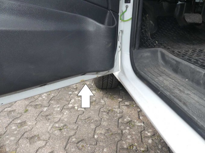 Korrosionsschäden Vordertür links