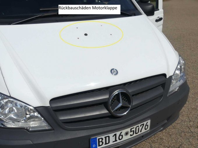 Motorklappe Rückbauschaden