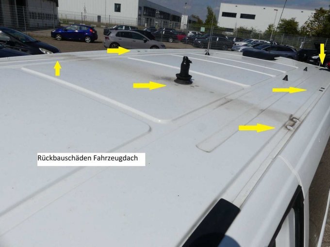 Fahrzeugdach Rückbauschäden
