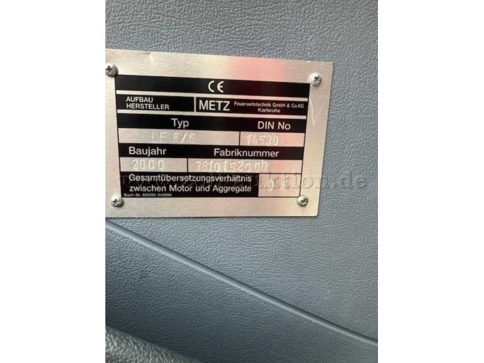 1 Mercedes Atego 815 LF 8/16 Löschfahrzeug – foto 8 – kavel bij Zoll-Auktion, Bad Sassendorf