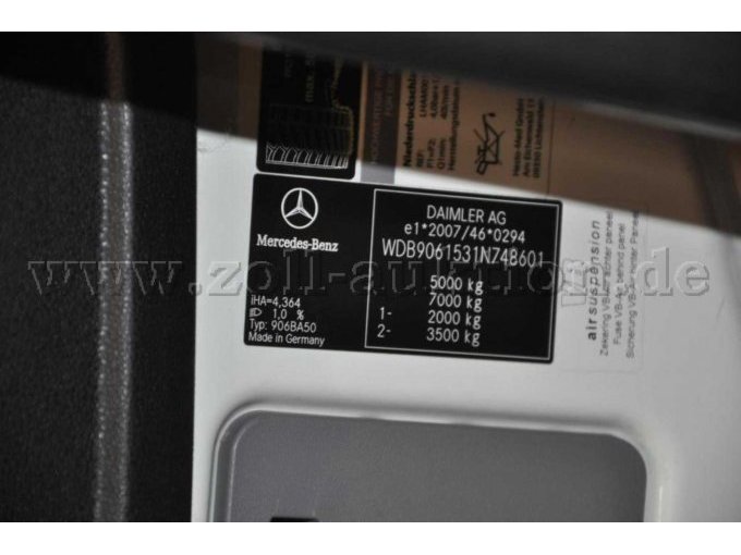 Typenschild Fahrgestell