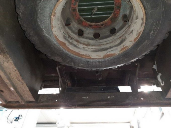 Ansicht von unten Ersatzrad