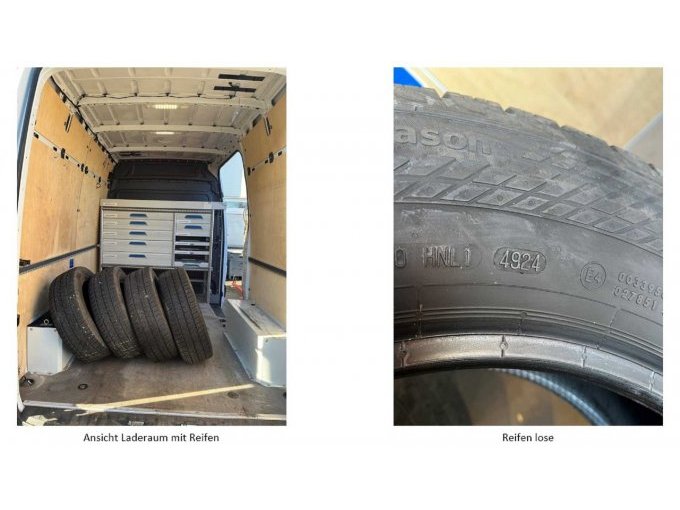 Ansicht Laderaum mit losen Reifen