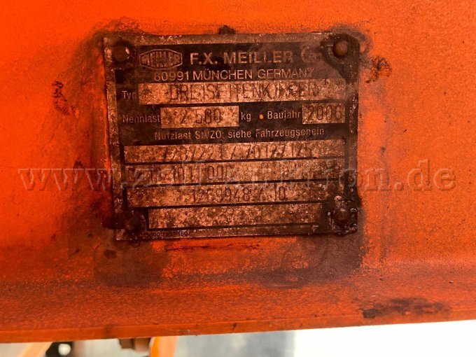 Typenschild Dreiseitenkipper