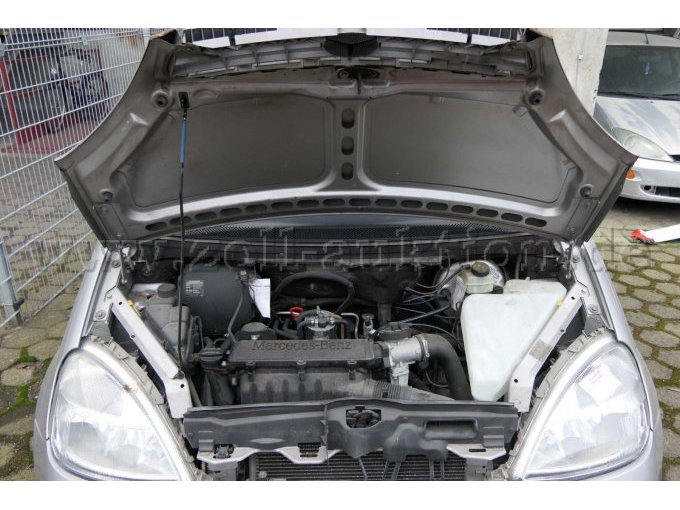 Ansicht mit geöffneter Motorhaube