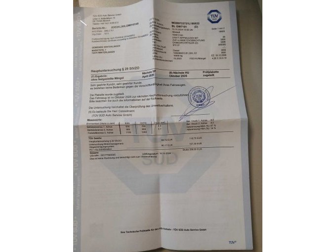 TÜV Bericht