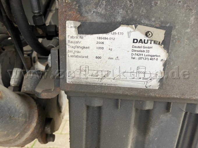 Typenschild Ladebordwand