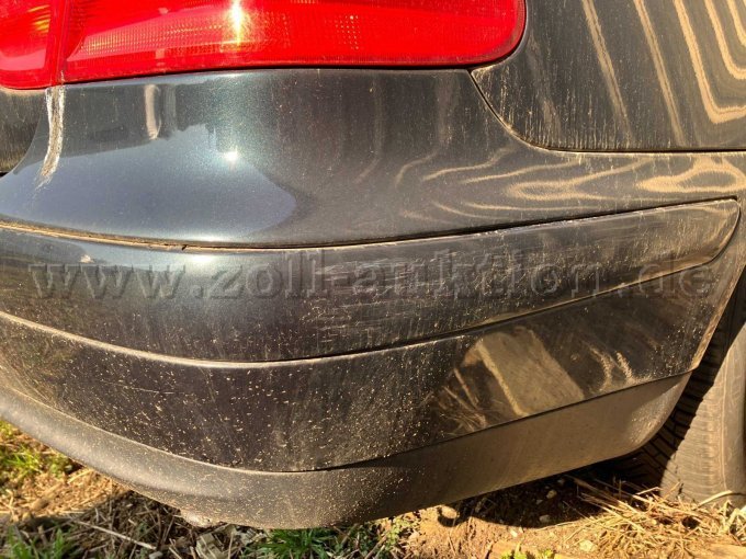 Schaden Heckstoßstange Beifahrerseite