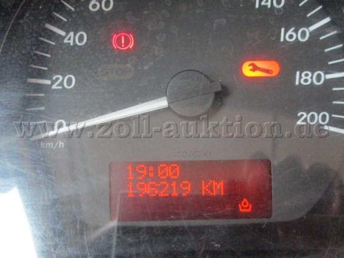 MB Citan, Ansicht Tachograph mit km-Stand