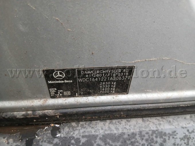 1 Mercedes Benz ML320 CDI 4MATIC grau – foto 9 – kavel bij Zoll-Auktion, Hamburg