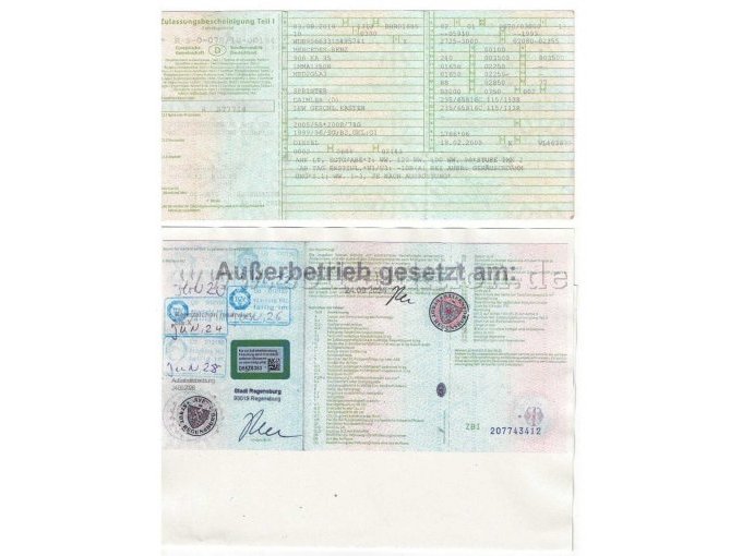 Zulassungsbescheinigung