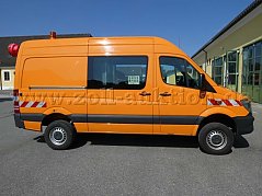 Mercedes Benz  Sprinter Doka Kastenwagen, allrad, defekt, gebraucht: Ansicht von rechts